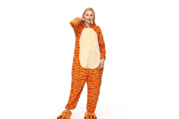 Fleece Animal Jumpsuit Pajamas Costumes-4