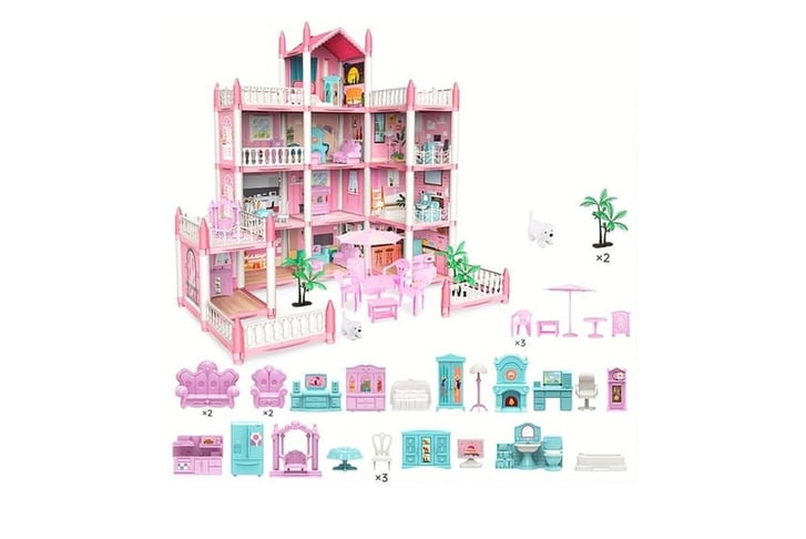 Kids-Barbiehouse-up-to-11-Rooms-2