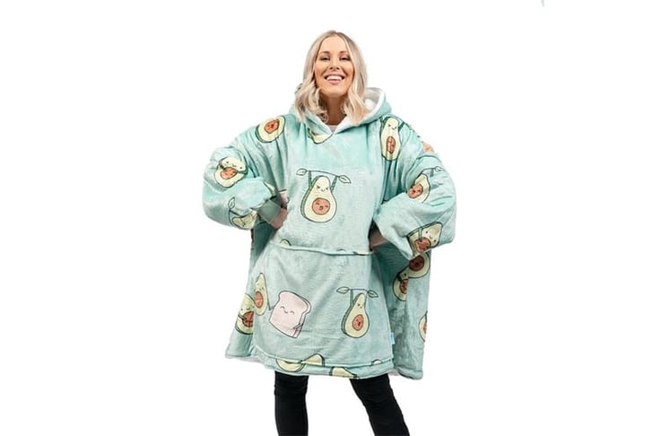 Avocado Oversized Hoodie Blanket-2