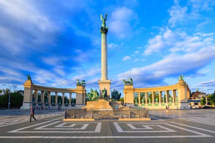 Millennium Monument on the Heroes' Square.