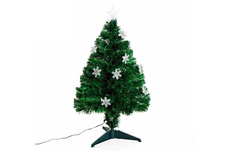 3FT-Green-Fibre-Optic-Artificial-Christmas-Tree-Xmas-Colourful-LED-Scattered-Tree-with-Snowflakes-Ornam-2