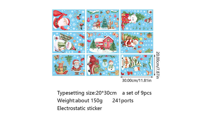 9-Sheets-Set-Merry-Christmas-Window-7