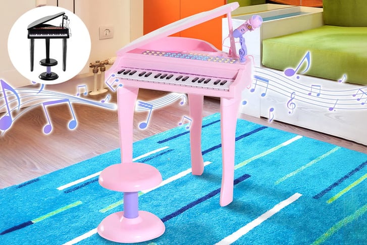 Mini-Electronic-Piano-W-Stool-1