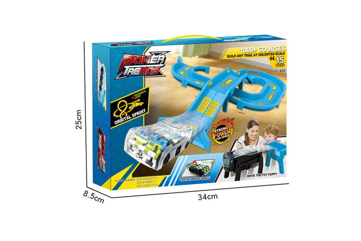 Assembled-Electric-Light-Track-Car-Toy-4