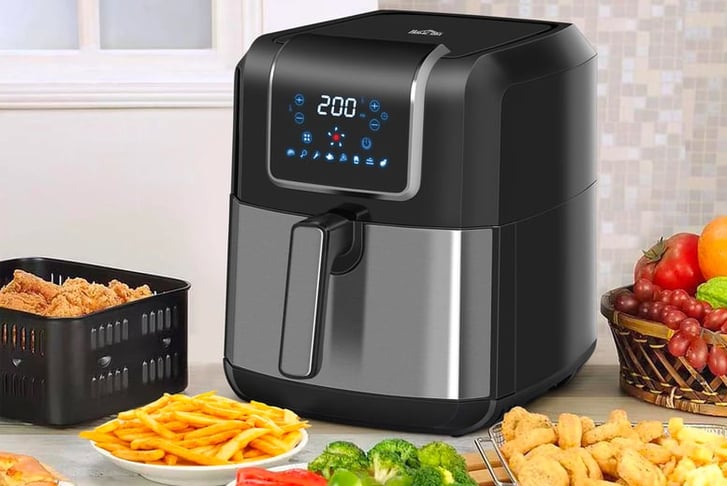 Air-Fryers-Oven-with-Digital-Display,-Rapid-Air-Circulation,-Adjustable-Temperature,-Timer-and-Nonstick-Baske-1