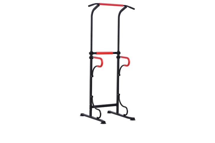 Steel-Multi-Use-Exercise-Power-Tower-Pull-Up-Station-Adjustable-Height-W--Grips-2