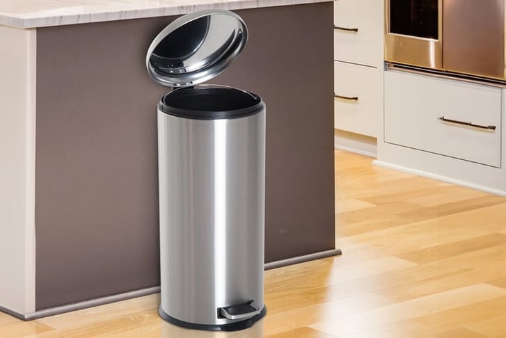 HOMCOM-Foot-Pedal-Bin-Stainless-Steel-1