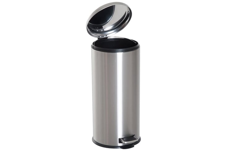 HOMCOM-Foot-Pedal-Bin-Stainless-Steel-2