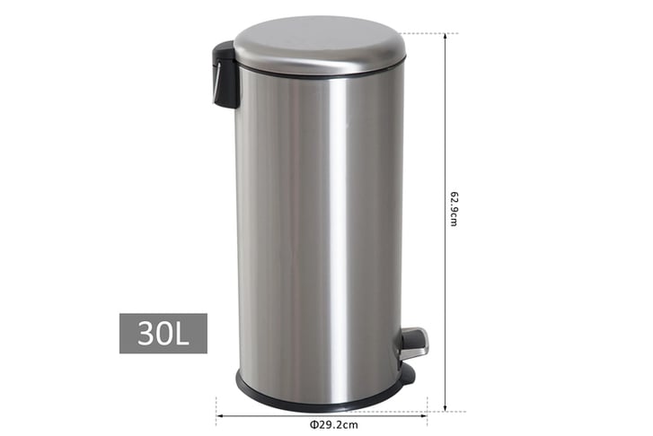 HOMCOM-Foot-Pedal-Bin-Stainless-Steel-5