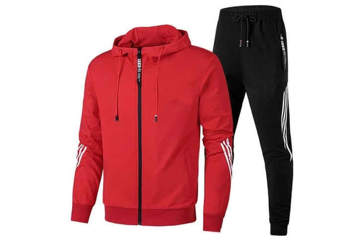 Men's-Zipper-Stripe-Tracksuit-Hoodie-Pants-Set-6