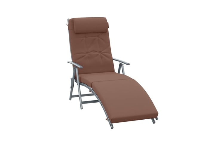 32160785-Steel-Frame-Outdoor-Garden-Padded-Sun-Lounger-w--Pillow-Brown-2