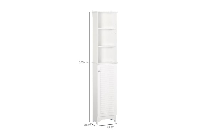 32223853-Freestanding-6-Tier-Tall-White-Bathroom-Storage-Cabinet-7