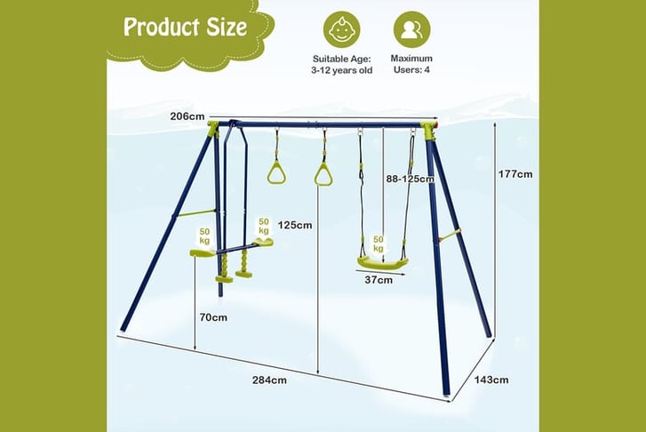 3-in-1-Multifunctional-A-Frame-Swing-Set-8