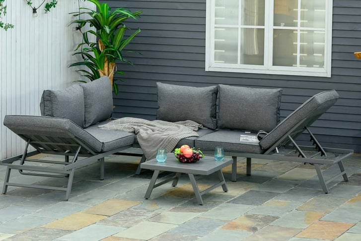 3-Pcs-Garden-Seating-Set-w--Convertible-Sofa-Lounge-Table-Padded-Cushions-Outdoor-Patio-Furniture-Couch-1