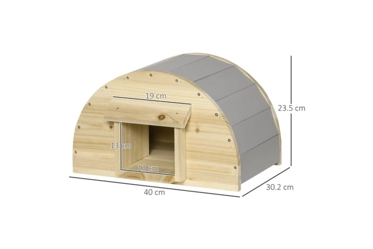 PawHut-Wooden-Hedgehog-House-Outdoor-7