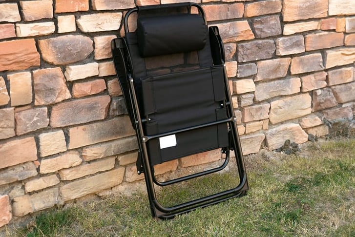 32911432-Set-of-2-Portable-Folding-Recliner-Outdoor-Patio-Adjustable-Backrest,-Black-or-grey-8