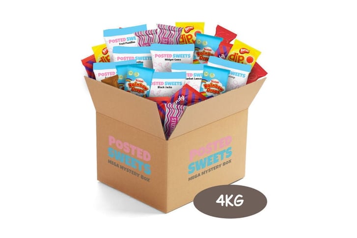 50% Discount Off 4kg or 8kg Mega Mystery Sweet Box