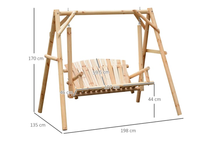 Outsunny-Wooden-2-Person-Porch-5