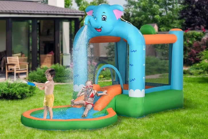 4-in-1-Elephant-Themed-Inflatable-Water-Park-1