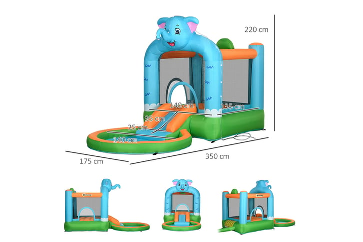 4-in-1-Elephant-Themed-Inflatable-Water-Park-7