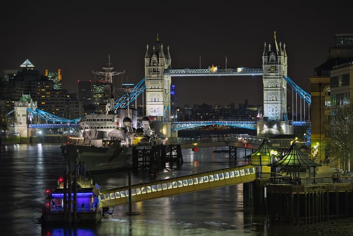 london at night