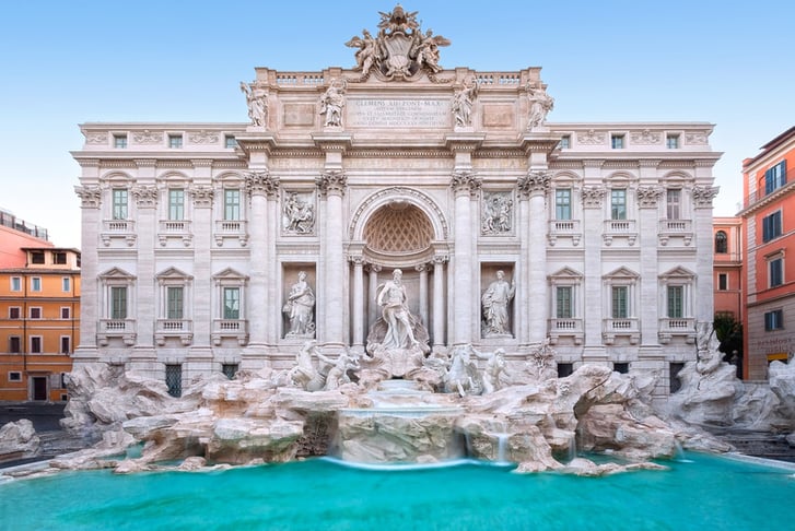 Trevi Fountain, the façade