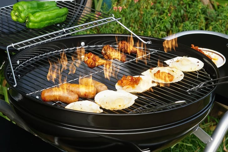 BBQ-Grill-Portable-Trolley-Charcoal-Kettle-Bowl-6