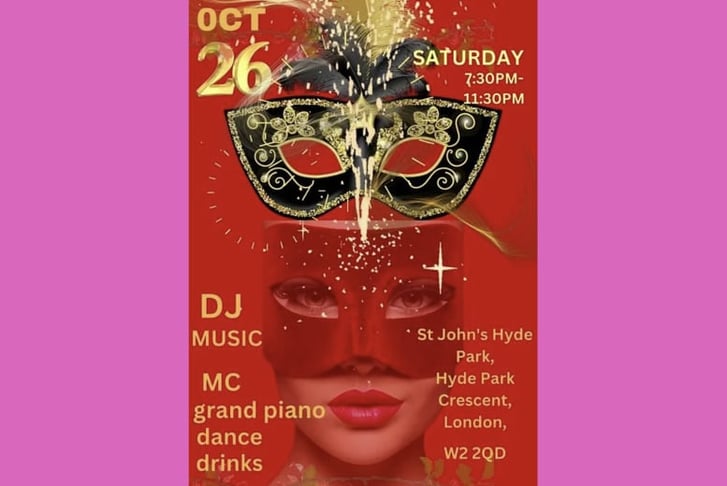 Ticket to Singles Masquerade Ball - St John's Hyde Park -  26th October 2024