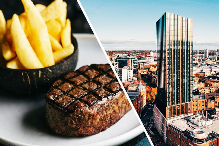 3Sixty Lounge - A Sirloin Steak with Sides and a Bottle of Wine for 2 - Hadrian's Tower, Newcastle