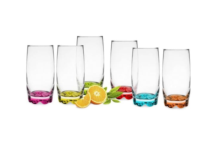 Neo-6x-Multicolour-390ml-Highball-Glasses-6