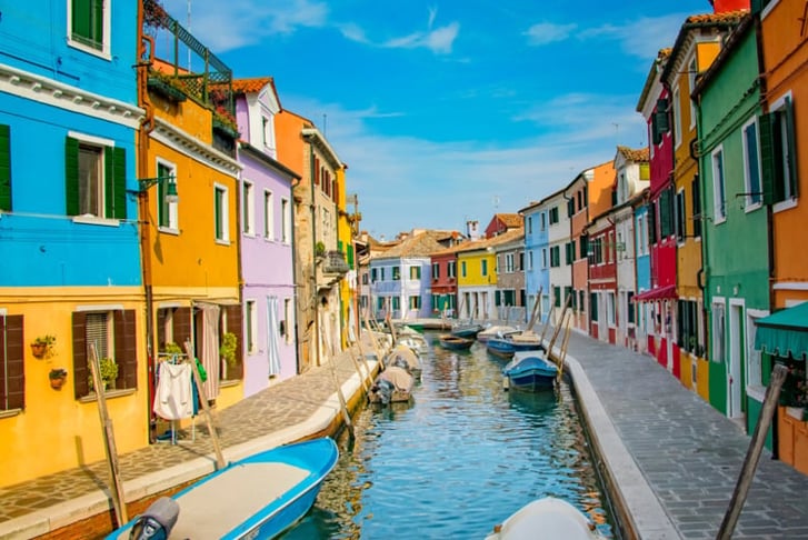 Sea canal in Burano