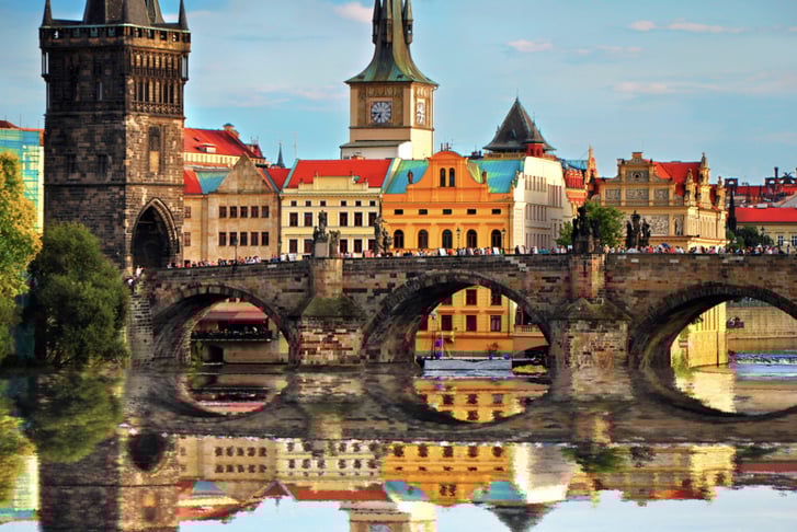 Prague bridge