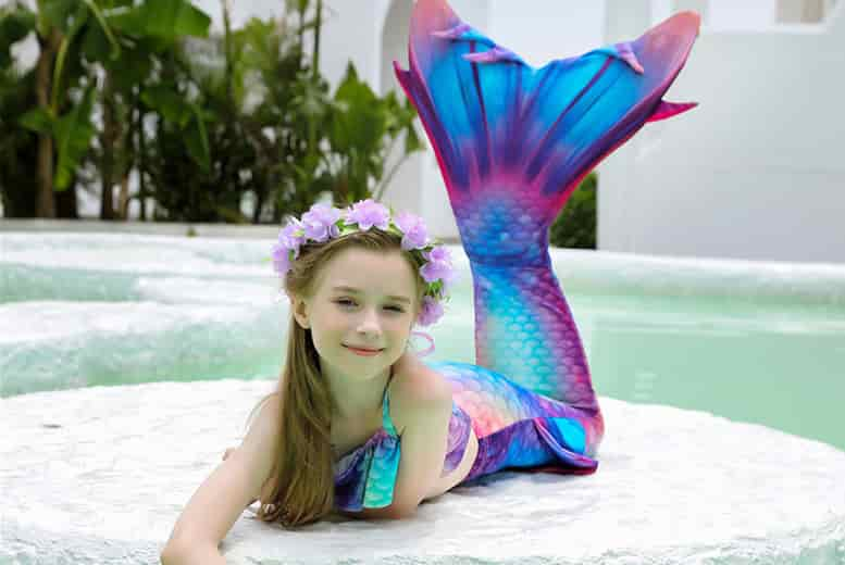 Mermaid tail sale bathing suit