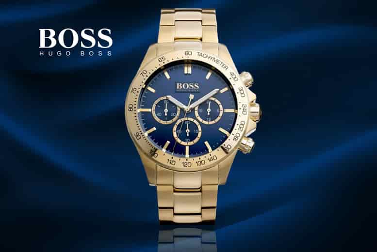 Men s Hugo Boss Black Ikon Chrono 1512965 Watch Offer Wowcher