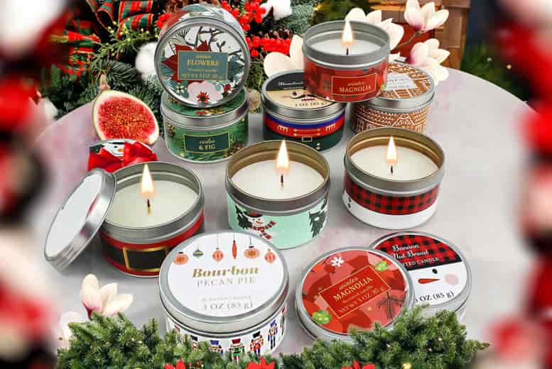 Candle Holiday Scents Christmas Set Deal - Wowcher