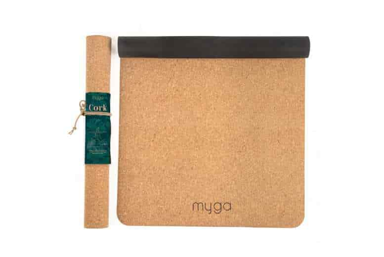 Myga Cork Yoga Starter Set - Mat, 2 Cork Blocks, & Strap - Wowcher