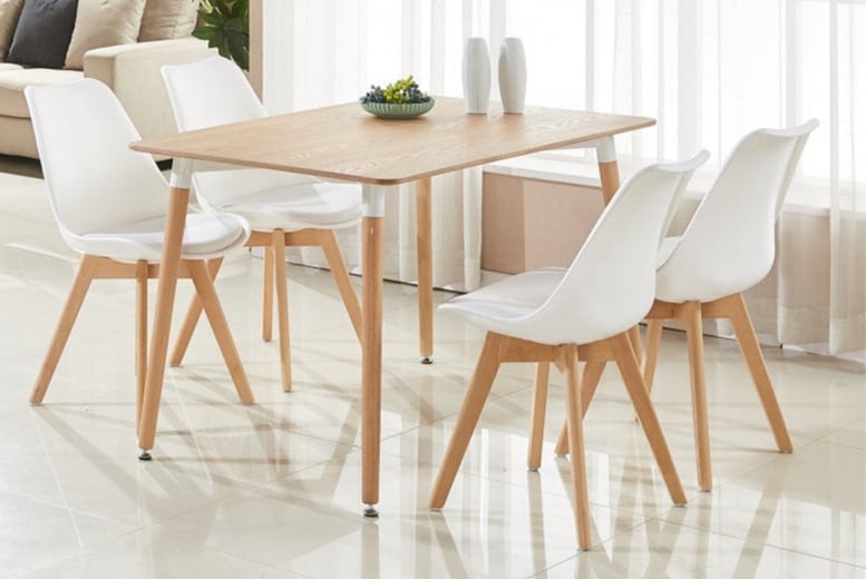 Wowcher table best sale and chairs