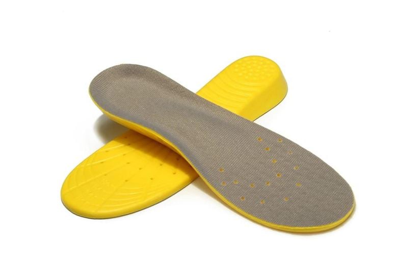 Grey and Yellow Memory Foam Shoe Insoles - Wowcher