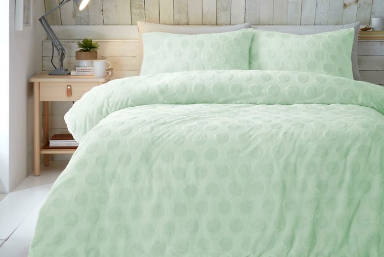 Teddy fleece bedding online set double