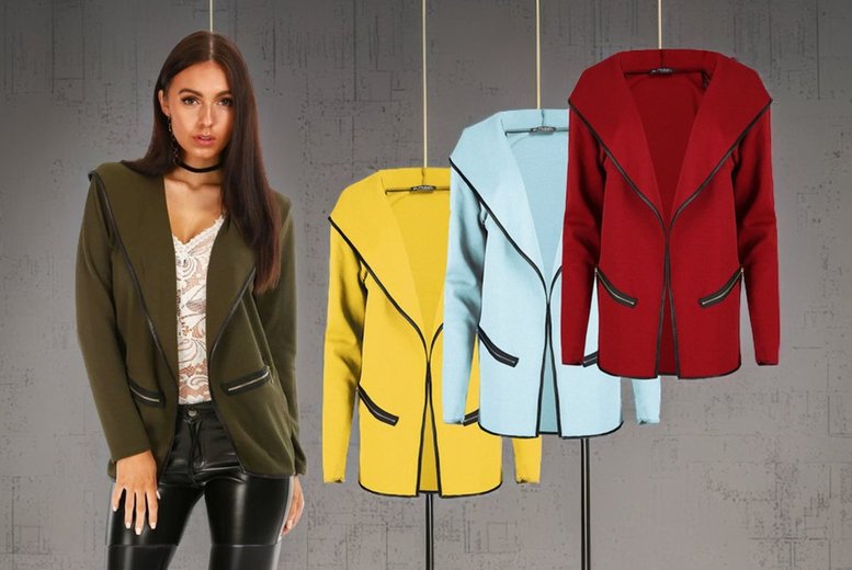 Cardigan blazer hot sale womens uk