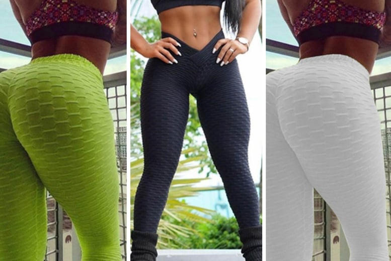 High waisted sale bottom scrunch leggings