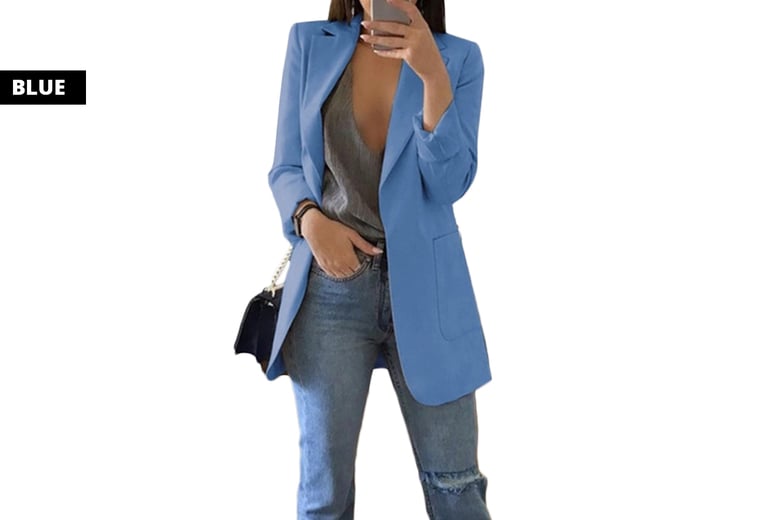 Ladies Casual Blazer - 12 Colours Deal - Wowcher