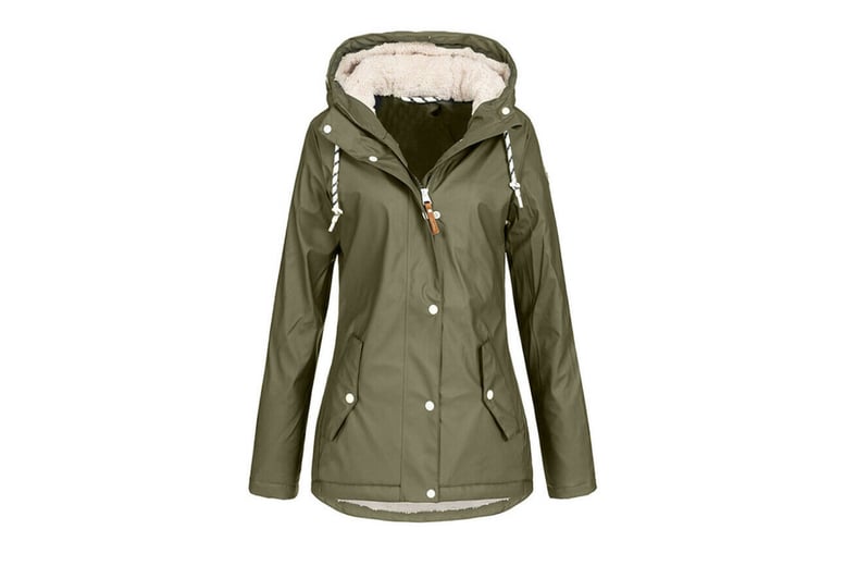 Women’s Windproof Jacket Hooded Coat - 3 Colours Deal - Wowcher