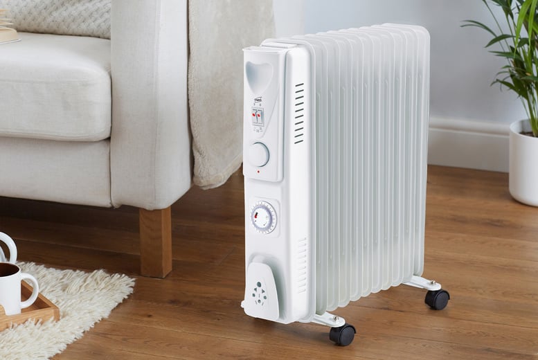 Portable 7 Fin Electric Space Heater Offer - LivingSocial