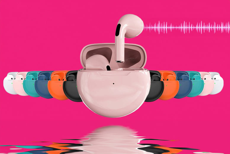 Pink wireless bluetooth online earbuds