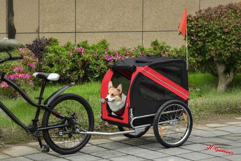 Sepnine pet best sale dog bike trailer