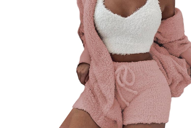 Women s Fluffy Lounge Set 4 Colours Offer LivingSocial