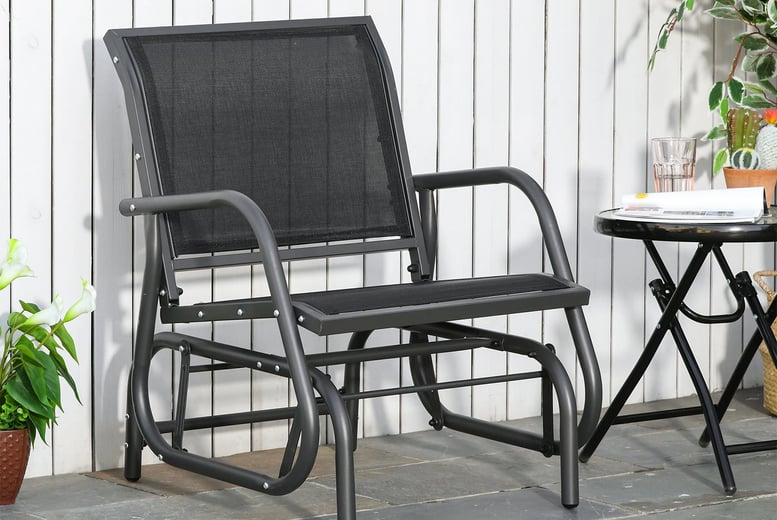 Outdoor furniture glider deals chair