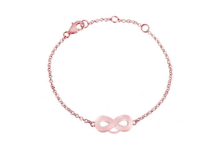 4.99 instead of 19.99 for a Infinity Charm Bracelet in Rose-Gold - save ...