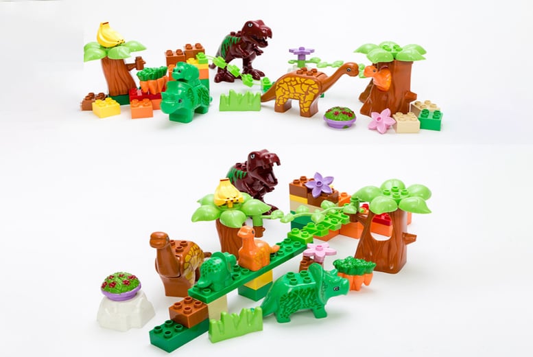 40 piece dinosaur sales building blocks